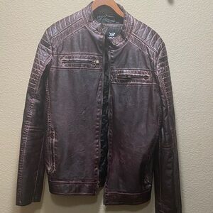 Element Men's Dark Brown Leather Jacket